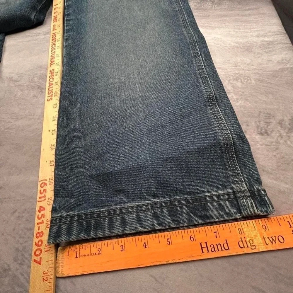 Jordan Craig Jeans 36x32 Mens Blue Wash Y2K Baggy Hip Hop - Picture 6 of 8